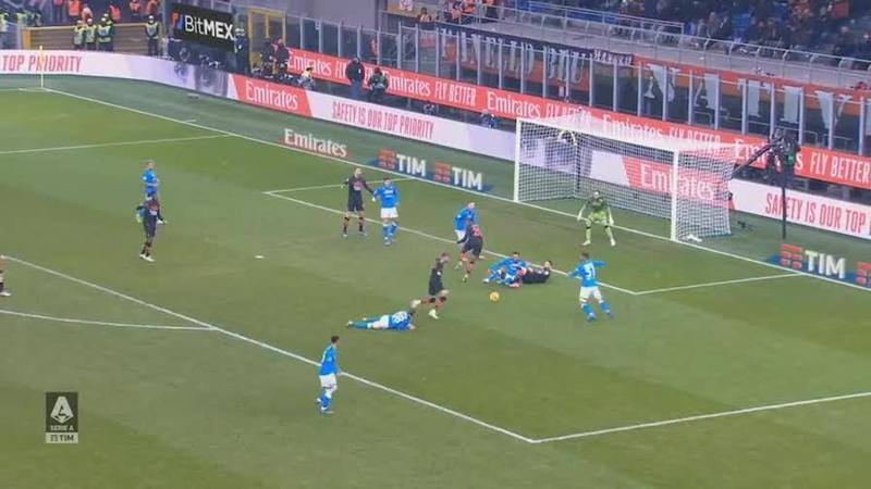 Video Highlights Milan Napoli 0 1 Gol Annullato A Kessie Video