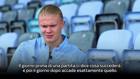 Haaland: "Pep? Un preveggente. Sogno di vincere la Champions"