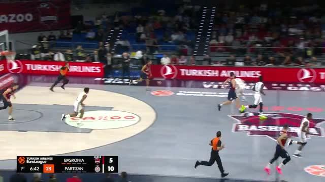 Markus Howard dice 33: il Baskonia batte il Partizan all'overtime