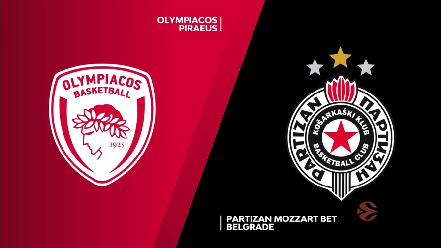 Eurolega, Olympiacos-Partizan 87-58: highlights