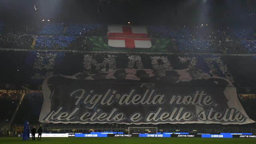 Inter-Juve, la coreografia da brividi della Curva Nord