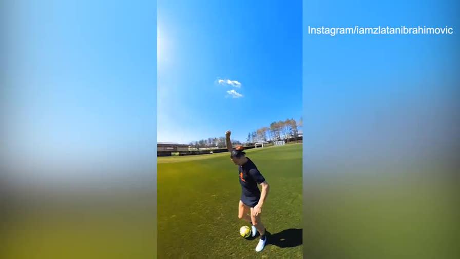 Ibrahimovic, il recupero è divertente: si riprende a 360°