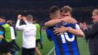 Le lacrime di Barella, l'emozione di Inzaghi: la festa in campo